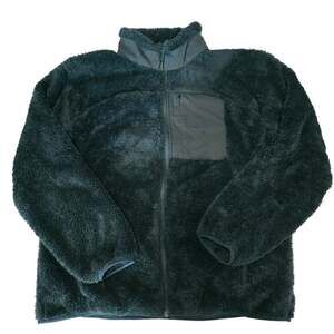 Stoic Shaggy Hi Loft Fleece Jacket Black Zip Coat Jacket Men's XL Gorpcore 4335